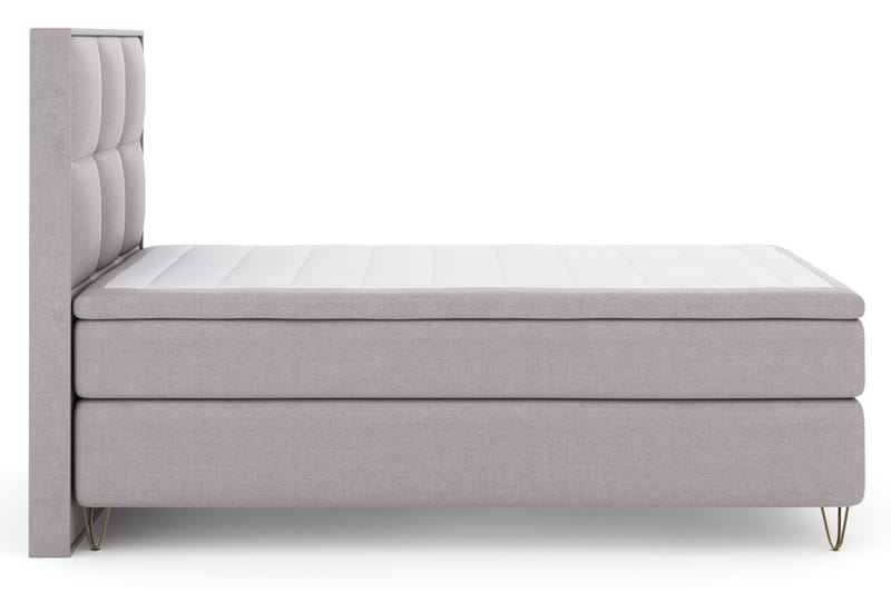 LEXI No 4 Sängpaket 120 Fast - Ljusgrå/Metall V-form - Möbler - Sovrum - Sängar - Komplett Sängpaket