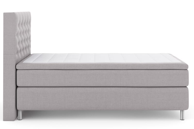LEXI No 4 Sängpaket 120 Fast - Ljusgrå/Metall - Möbler - Sovrum - Sängar - Komplett Sängpaket