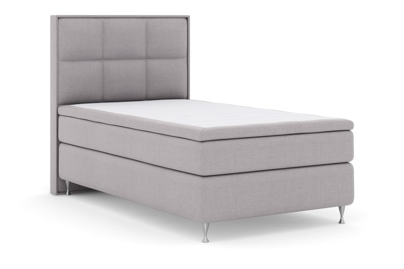 LEXI No 4 Sängpaket 120 Fast - Ljusgrå/Silver - Möbler - Sovrum - Sängar - Komplett Sängpaket