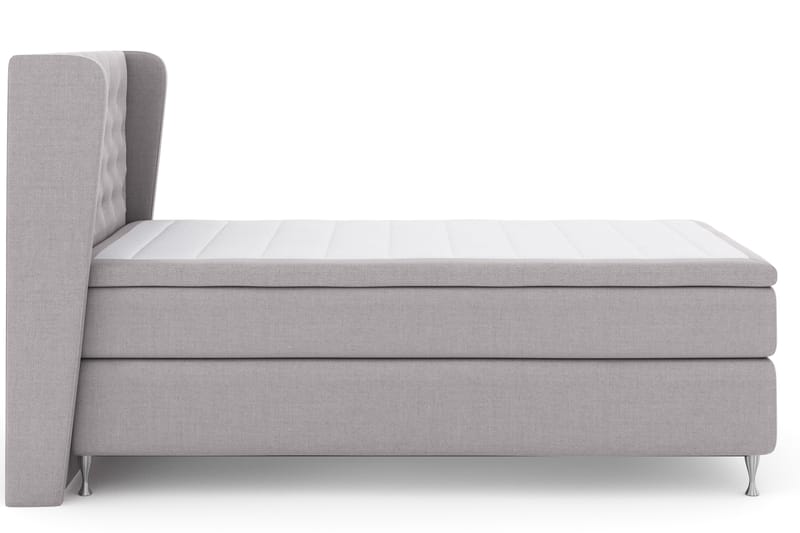 LEXI No 4 Sängpaket 120 Fast - Ljusgrå/Silver - Möbler - Sovrum - Sängar - Komplett Sängpaket