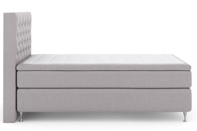 LEXI No 4 Sängpaket 120 Fast - Ljusgrå/Silver - Möbler - Sovrum - Sängar - Komplett Sängpaket