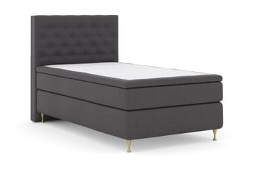 LEXI No 4 Sängpaket 120 Fast - Mörkgrå/Guld - Möbler - Sovrum - Sängar - Komplett Sängpaket