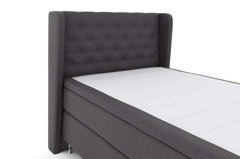 LEXI No 4 Sängpaket 120 Fast - Mörkgrå/Silver - Möbler - Sovrum - Sängar - Komplett Sängpaket