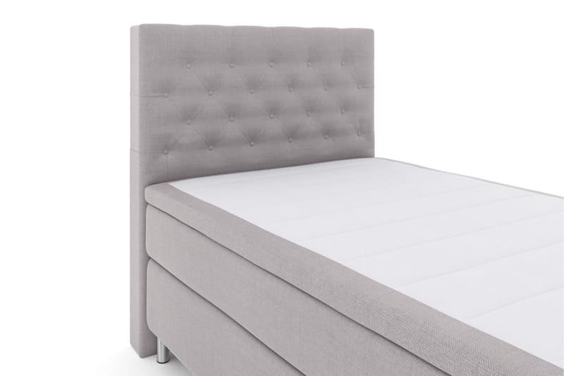 LEXI No 4 Sängpaket 120 Medium - Ljusgrå/Metall - Möbler - Sovrum - Sängar - Kontinentalsängar