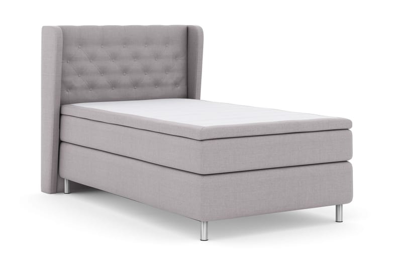 LEXI No 4 Sängpaket 120 Medium - Ljusgrå/Metall - Möbler - Sovrum - Sängar - Komplett Sängpaket