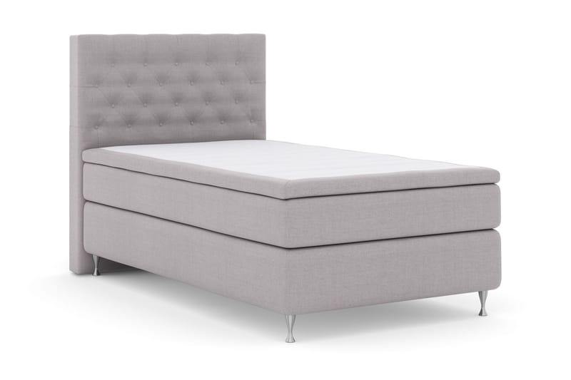 LEXI No 4 Sängpaket 120 Medium - Ljusgrå/Silver - Möbler - Sovrum - Sängar - Komplett Sängpaket