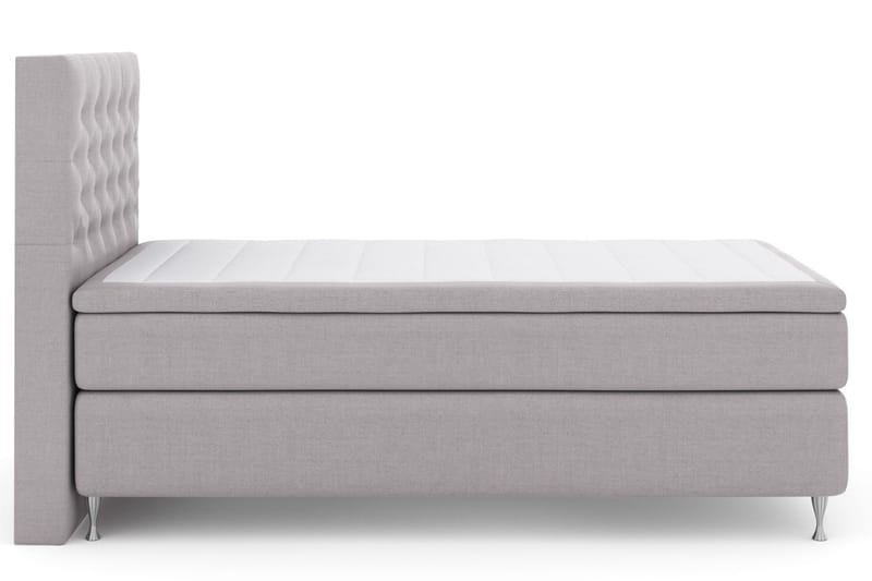 LEXI No 4 Sängpaket 120 Medium - Ljusgrå/Silver - Möbler - Sovrum - Sängar - Komplett Sängpaket