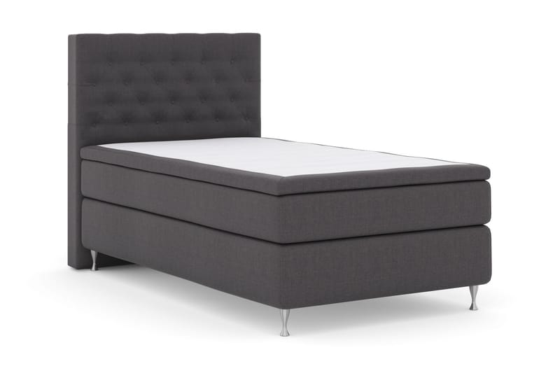 LEXI No 4 Sängpaket 120 Medium - Mörkgrå/Silver - Möbler - Sovrum - Sängar - Komplett Sängpaket