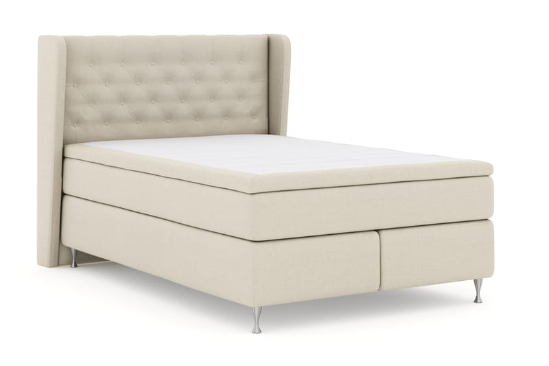 LEXI No 4 Sängpaket 140 Fast - Beige/Silver - Möbler - Sovrum - Sängar - Komplett Sängpaket