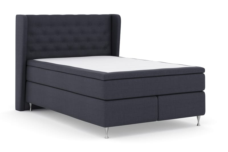 LEXI No 4 Sängpaket 140 Fast - Blå/Silver - Möbler - Sovrum - Sängar - Komplett Sängpaket