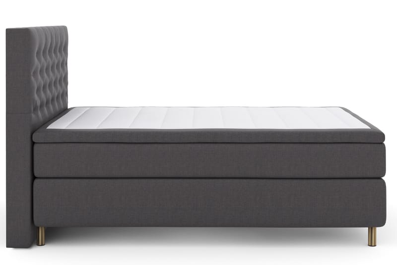 LEXI No 4 Sängpaket 140 Fast - Mörkgrå/Koppar - Möbler - Sovrum - Sängar - Kontinentalsängar