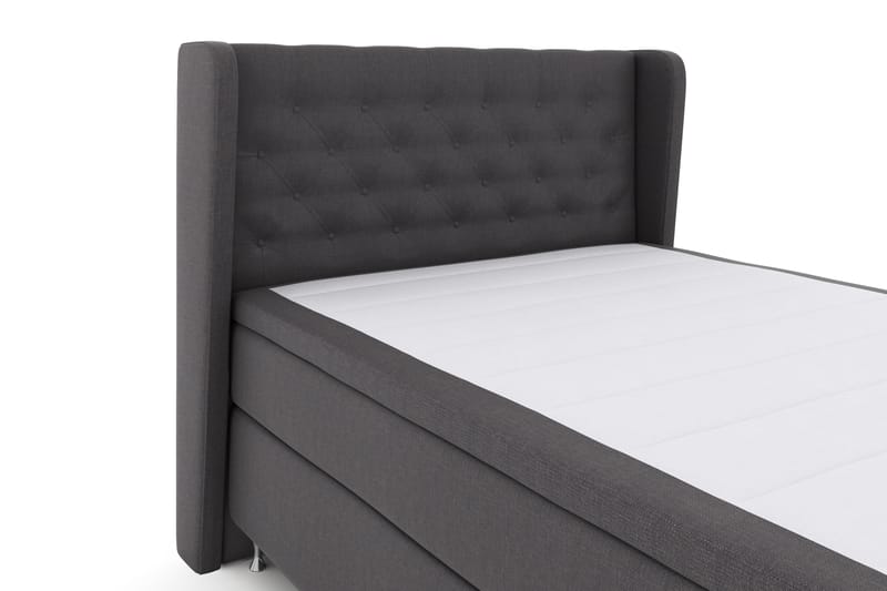 LEXI No 4 Sängpaket 140 Fast - Mörkgrå/Silver - Möbler - Sovrum - Sängar - Komplett Sängpaket