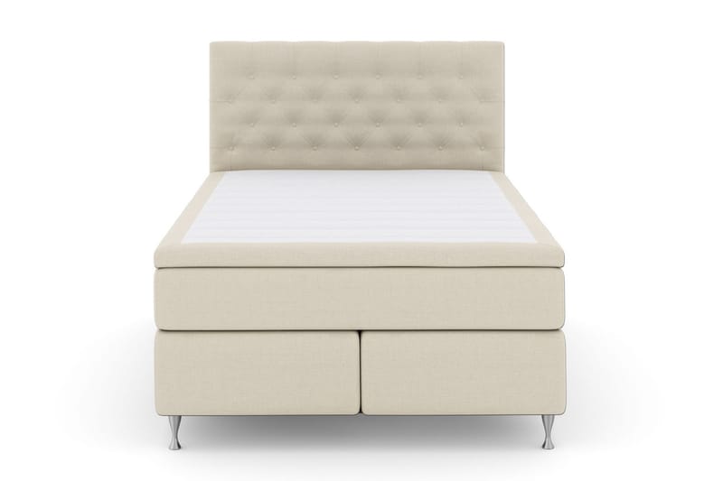 LEXI No 4 Sängpaket 140 Fast/Medium - Beige/Silver - Möbler - Sovrum - Sängar - Komplett Sängpaket
