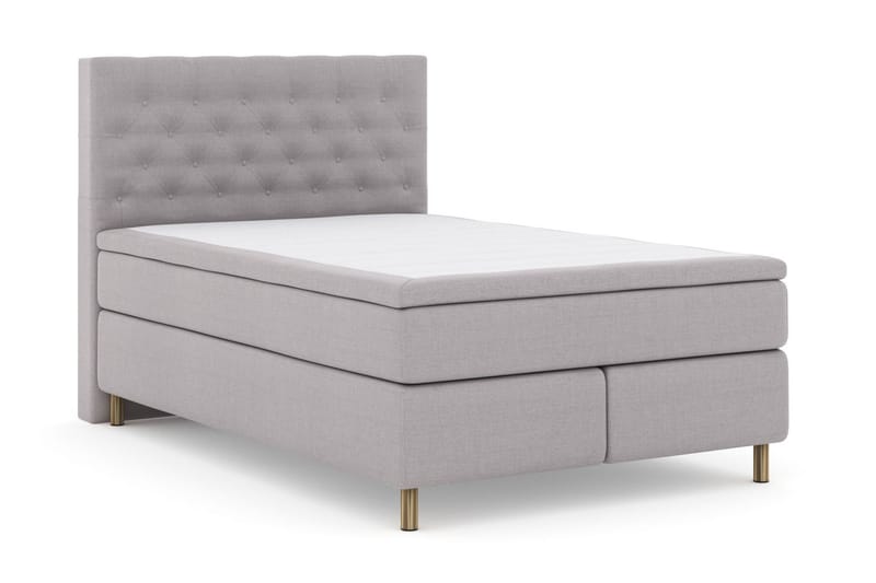 LEXI No 4 Sängpaket 140 Fast/Medium - Ljusgrå/Koppar - Möbler - Sovrum - Sängar - Komplett Sängpaket