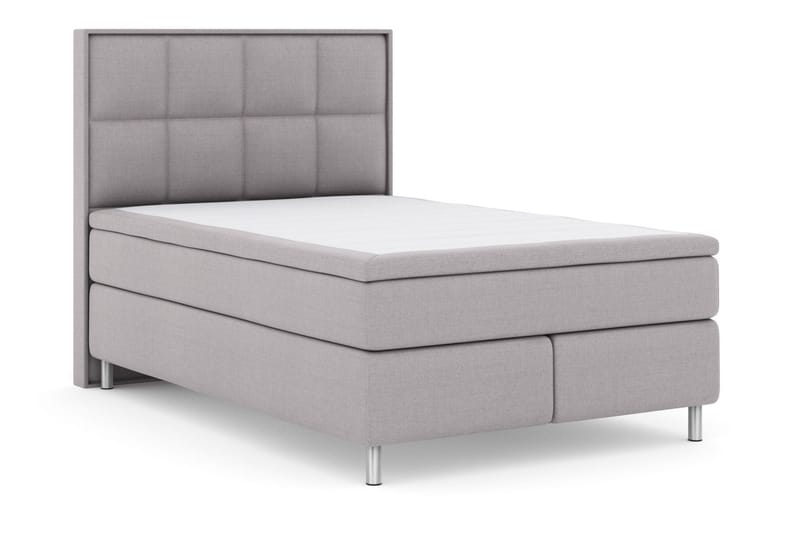 LEXI No 4 Sängpaket 140 Fast/Medium - Ljusgrå/Metall - Möbler - Sovrum - Sängar - Komplett Sängpaket
