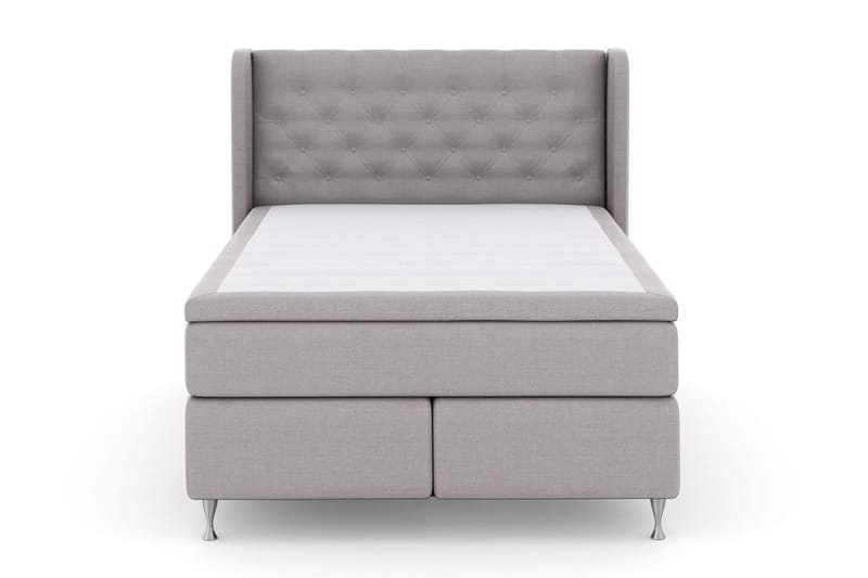 LEXI No 4 Sängpaket 140 Fast/Medium - Ljusgrå/Silver - Möbler - Sovrum - Sängar - Komplett Sängpaket