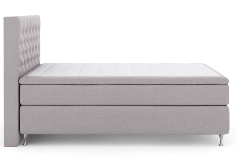 LEXI No 4 Sängpaket 140 Fast/Medium - Ljusgrå/Silver - Möbler - Sovrum - Sängar - Komplett Sängpaket