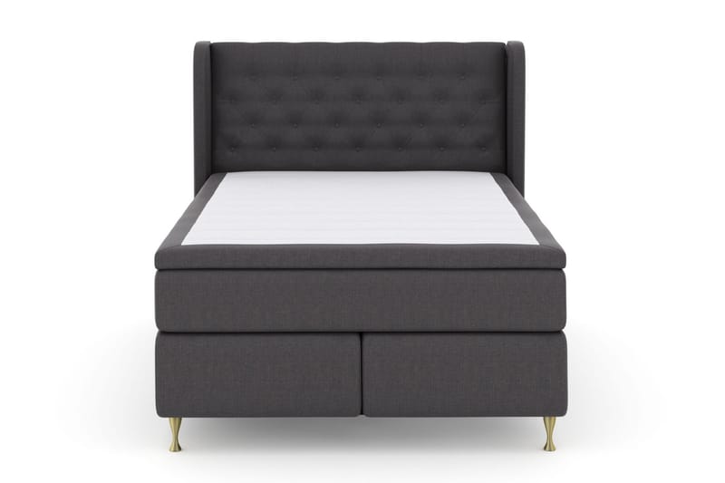 LEXI No 4 Sängpaket 140 Fast/Medium - Mörkgrå/Guld - Möbler - Sovrum - Sängar - Komplett Sängpaket