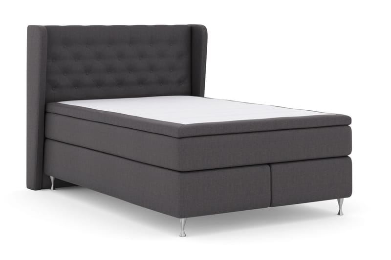 LEXI No 4 Sängpaket 140 Fast/Medium - Mörkgrå/Silver - Möbler - Sovrum - Sängar - Komplett Sängpaket