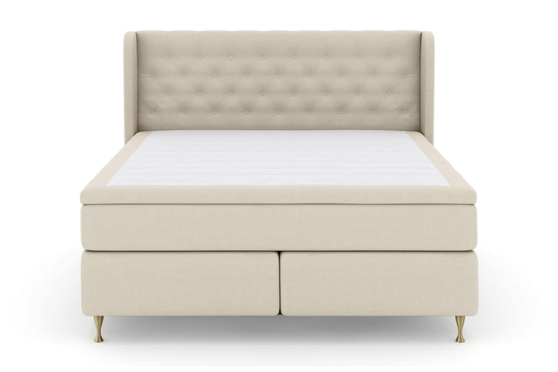 LEXI No 4 Sängpaket 160 Fast - Beige/Guld - Möbler - Sovrum - Sängar - Komplett Sängpaket