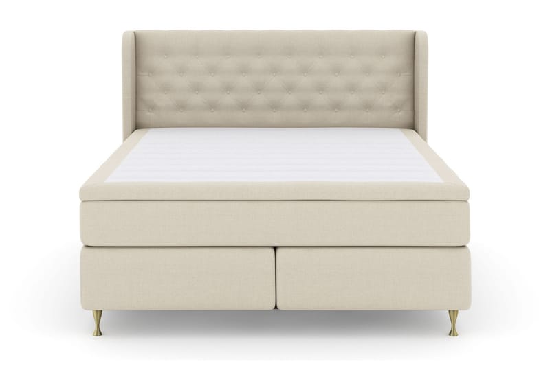 LEXI No 4 Sängpaket 160 Fast/Medium - Beige/Guld - Möbler - Sovrum - Sängar - Kontinentalsängar