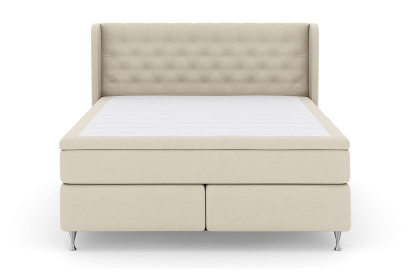 LEXI No 4 Sängpaket 160 Fast/Medium - Beige/Silver - Möbler - Sovrum - Sängar - Komplett Sängpaket