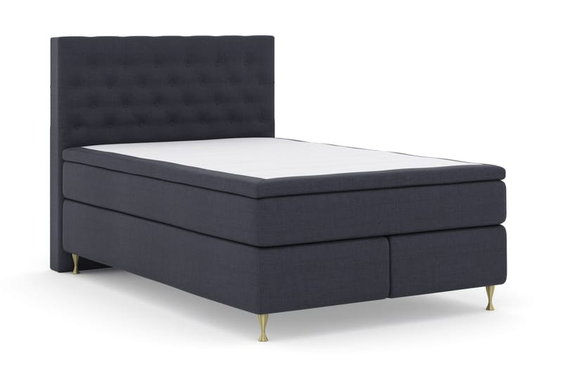 LEXI No 4 Sängpaket 160 Fast/Medium - Blå/Guld - Möbler - Sovrum - Sängar - Komplett Sängpaket