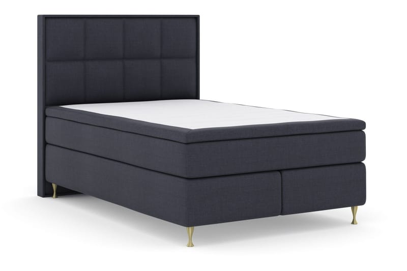 LEXI No 4 Sängpaket 160 Fast/Medium - Blå/Guld - Möbler - Sovrum - Sängar - Komplett Sängpaket