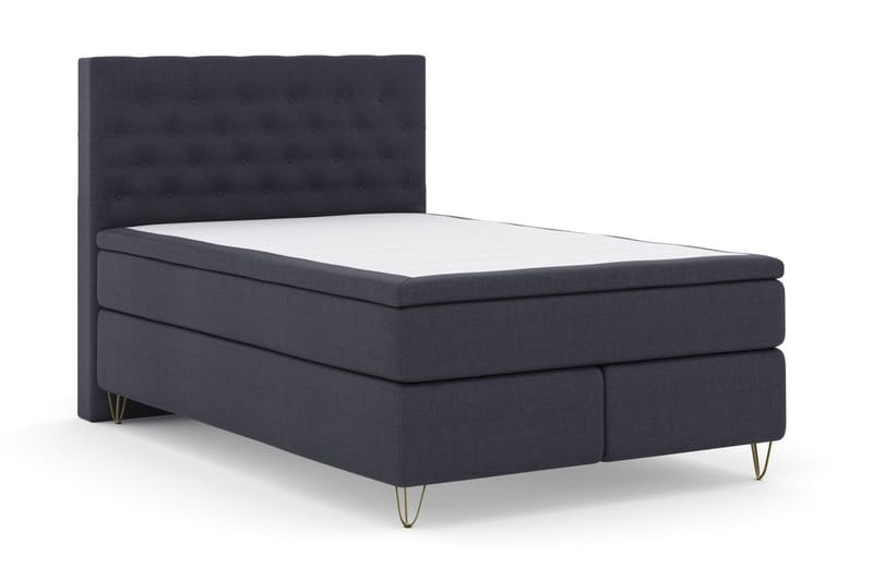 LEXI No 4 Sängpaket 160 Fast/Medium - Blå/Metall V-form - Möbler - Sovrum - Sängar - Komplett Sängpaket