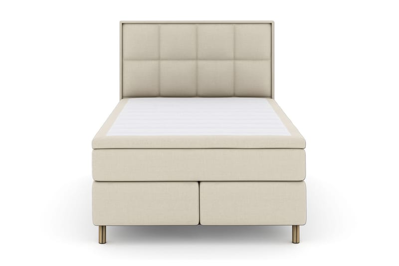 LEXI No 4 Sängpaket 160 Medium - Beige/Metall - Möbler - Sovrum - Sängar - Kontinentalsängar