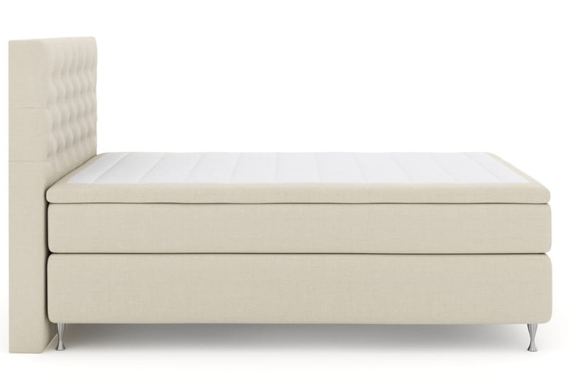 LEXI No 4 Sängpaket 160 Medium - Beige/Silver - Komplett Sängpaket - Kontinentalsängar