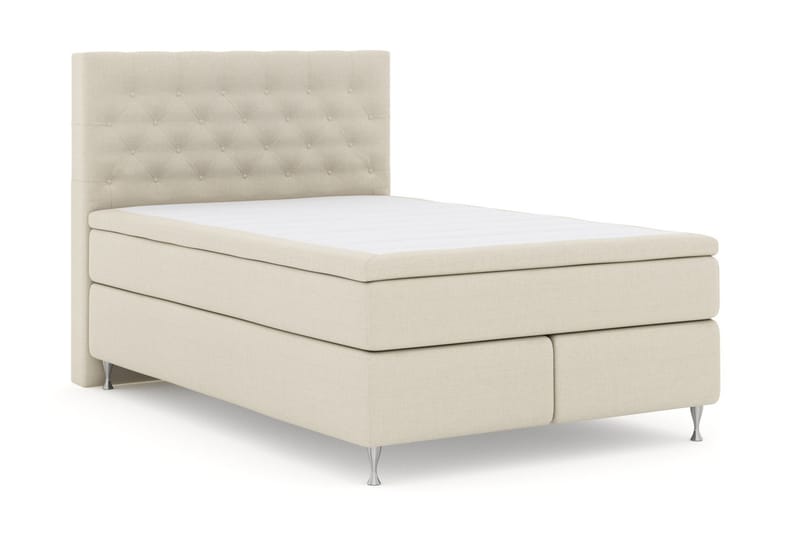 LEXI No 4 Sängpaket 160 Medium - Beige/Silver - Komplett Sängpaket - Kontinentalsängar