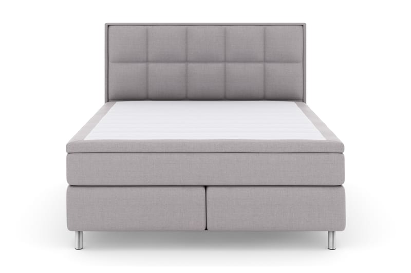 LEXI No 4 Sängpaket 180 Fast - Ljusgrå/Metall - Möbler - Sovrum - Sängar - Komplett Sängpaket