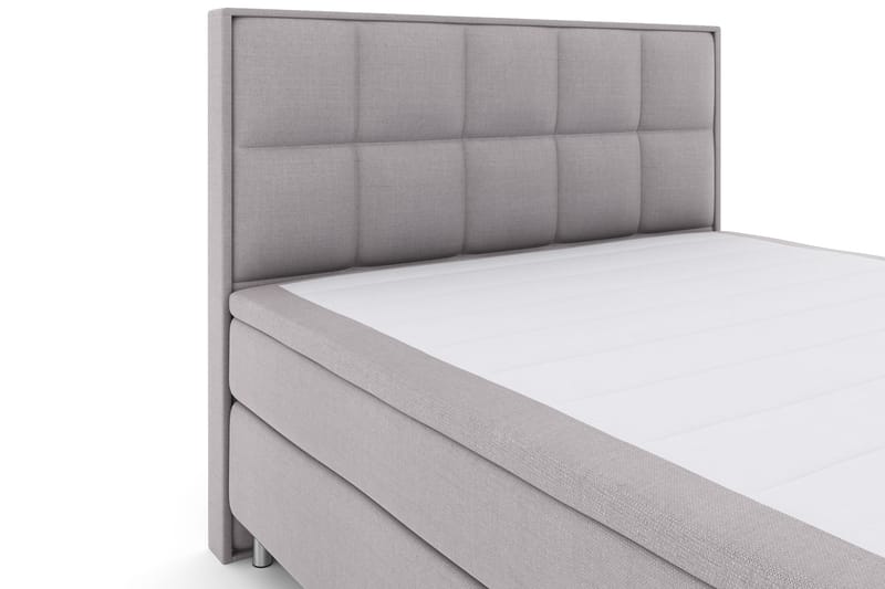 LEXI No 4 Sängpaket 180 Fast - Ljusgrå/Metall - Möbler - Sovrum - Sängar - Komplett Sängpaket