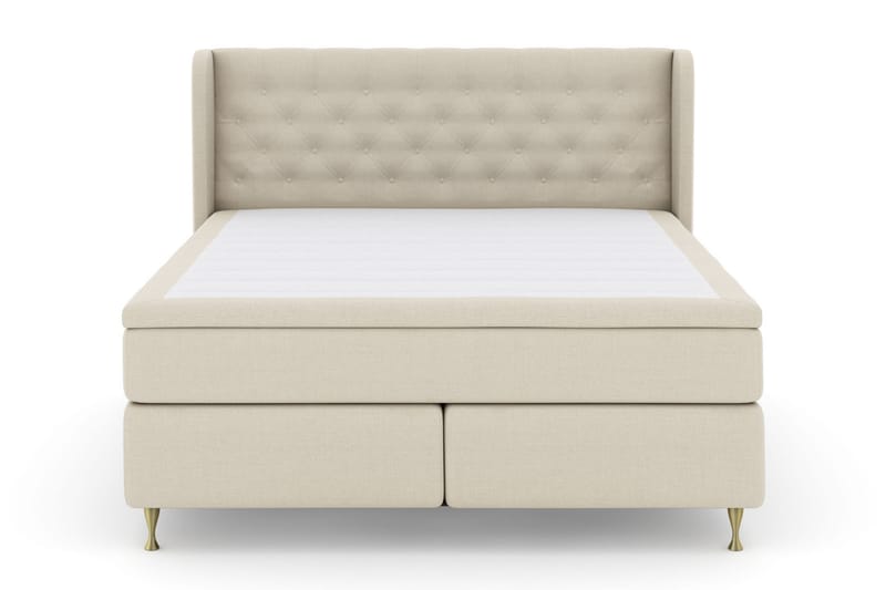 LEXI No 4 Sängpaket 180 Fast/Medium - Beige/Guld - Möbler - Sovrum - Sängar - Komplett Sängpaket