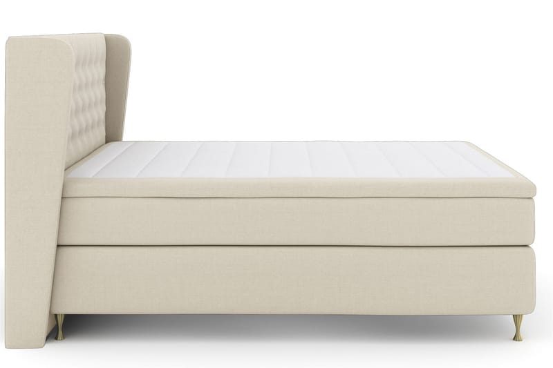 LEXI No 4 Sängpaket 180 Fast/Medium - Beige/Guld - Möbler - Sovrum - Sängar - Komplett Sängpaket