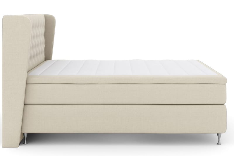 LEXI No 4 Sängpaket 180 Medium - Beige/Silver - Möbler - Sovrum - Sängar - Komplett Sängpaket