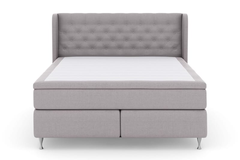 LEXI No 4 Sängpaket 180 Medium - Ljusgrå/Silver - Möbler - Sovrum - Sängar - Komplett Sängpaket