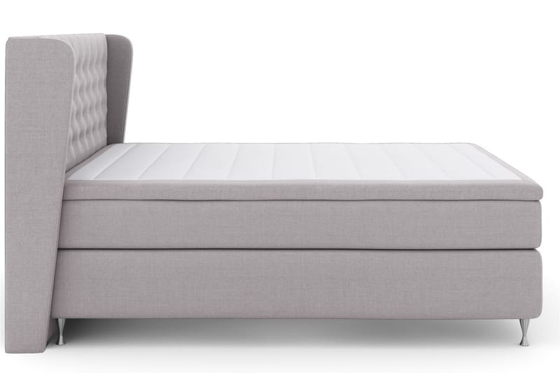 LEXI No 4 Sängpaket 180 Medium - Ljusgrå/Silver - Möbler - Sovrum - Sängar - Komplett Sängpaket