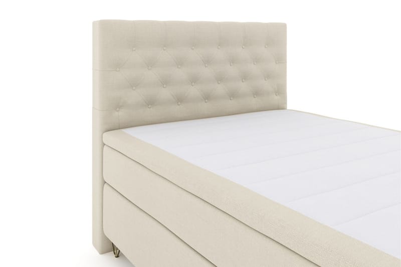LEXI No 5 Kontinentalsäng 140 F Latex Beige/Metall V-Form - Möbler - Sovrum - Sängar - Kontinentalsängar