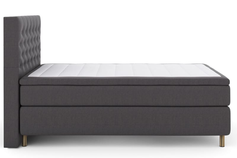 LEXI No 5 Kontinentalsäng 140 Fast Latex Mörkgrå/Koppar - Möbler - Sovrum - Sängar - Kontinentalsängar