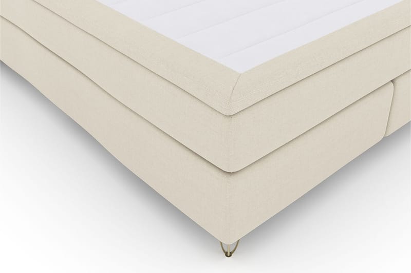 LEXI No 5 Kontinentalsäng 180 F Watergel Beige/Metall V-Form - Möbler - Sovrum - Sängar - Kontinentalsängar