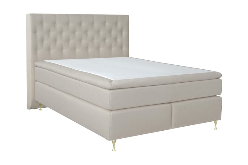 LEXI No 5 Kontinentalsäng 210 Medium Watergel Beige/Guld - Möbler - Sovrum - Sängar - Kontinentalsängar