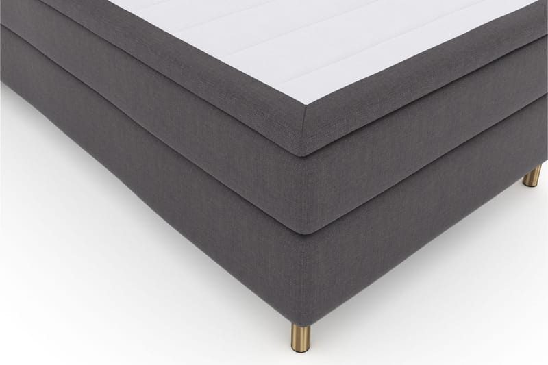 LEXI No 5 Sängpaket 120 Fast Watergel - Mörkgrå/Koppar - Möbler - Sovrum - Sängar - Kontinentalsängar