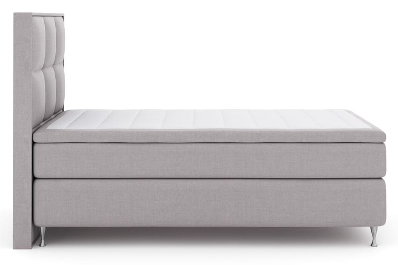 LEXI No 5 Sängpaket 120 Medium Latex - Ljusgrå/Silver - Komplett Sängpaket - Kontinentalsängar