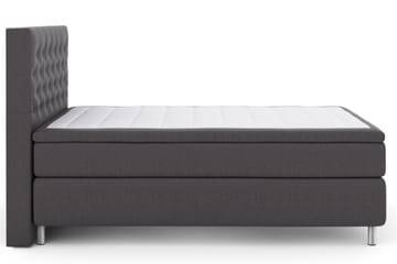 Mörkgrå/Metall LEXI No 5 Sängpaket 140 Medium Watergel