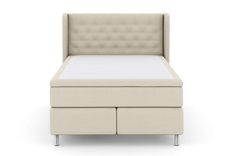 LEXI No 5 Sängpaket 160 Fast Watergel - Beige/Metall - Möbler - Sovrum - Sängar - Komplett Sängpaket