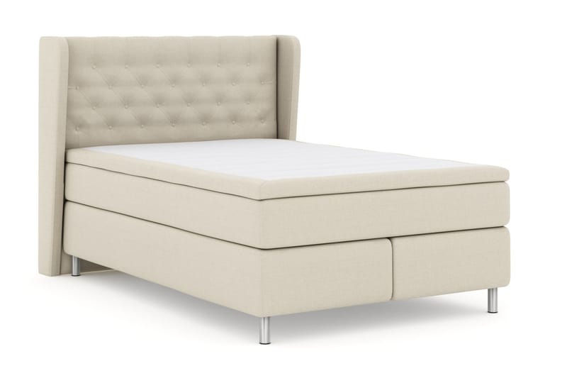 LEXI No 5 Sängpaket 160 Fast Watergel - Beige/Metall - Möbler - Sovrum - Sängar - Komplett Sängpaket