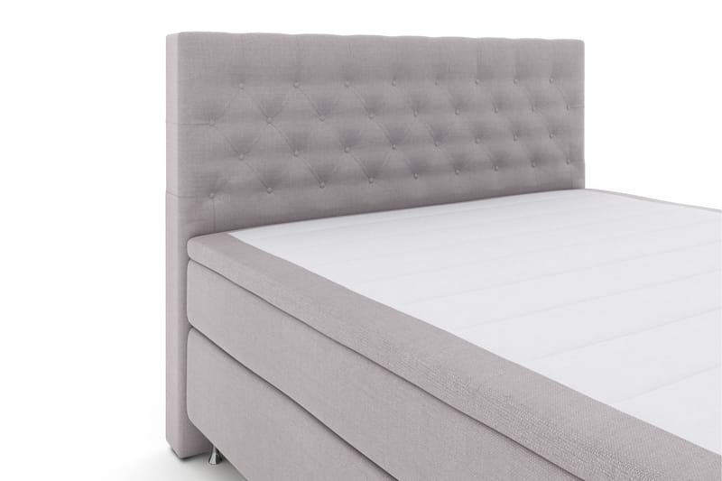 LEXI No 5 Sängpaket 160 Medium Watergel - Ljusgrå/Silver - Komplett Sängpaket - Kontinentalsängar