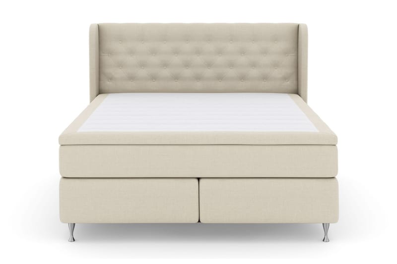 LEXI No 5 Sängpaket 180 Fast Watergel - Beige/Silver - Möbler - Sovrum - Sängar - Komplett Sängpaket